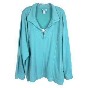 Liz and Me Catherines Plus Size 4X Sweater 30W 32W Pullover Green Knit 378